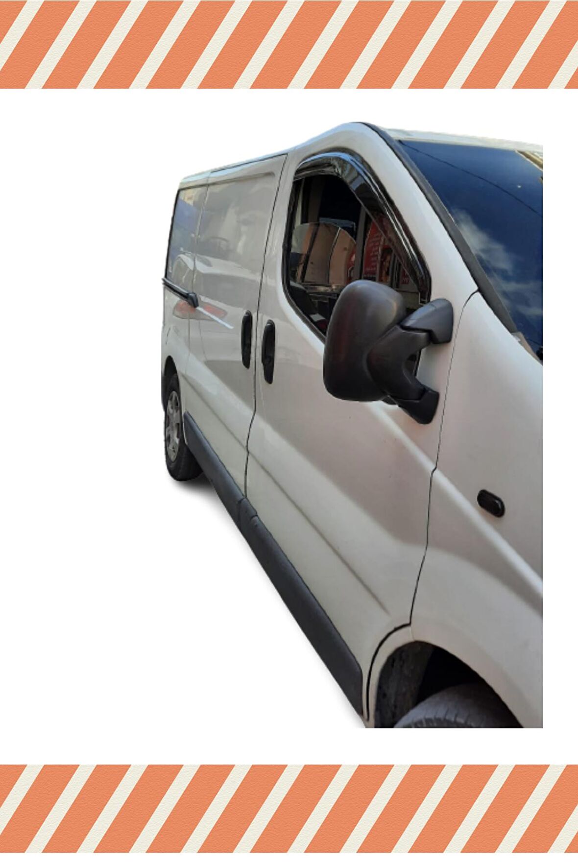 Renault trafic tüm modellerine özel 2’li mügen tip cam rüzgarlığı