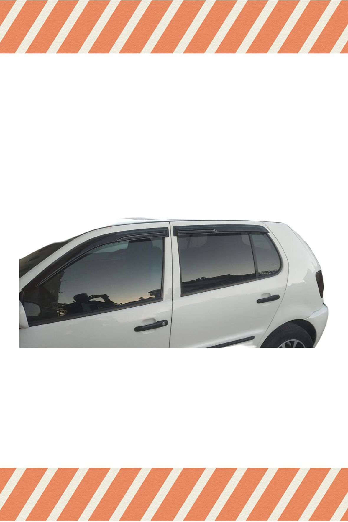 Volkswagen polo hb 1994-2001 modellerine özel 4’lü mügen tip cam rüzgarlığı