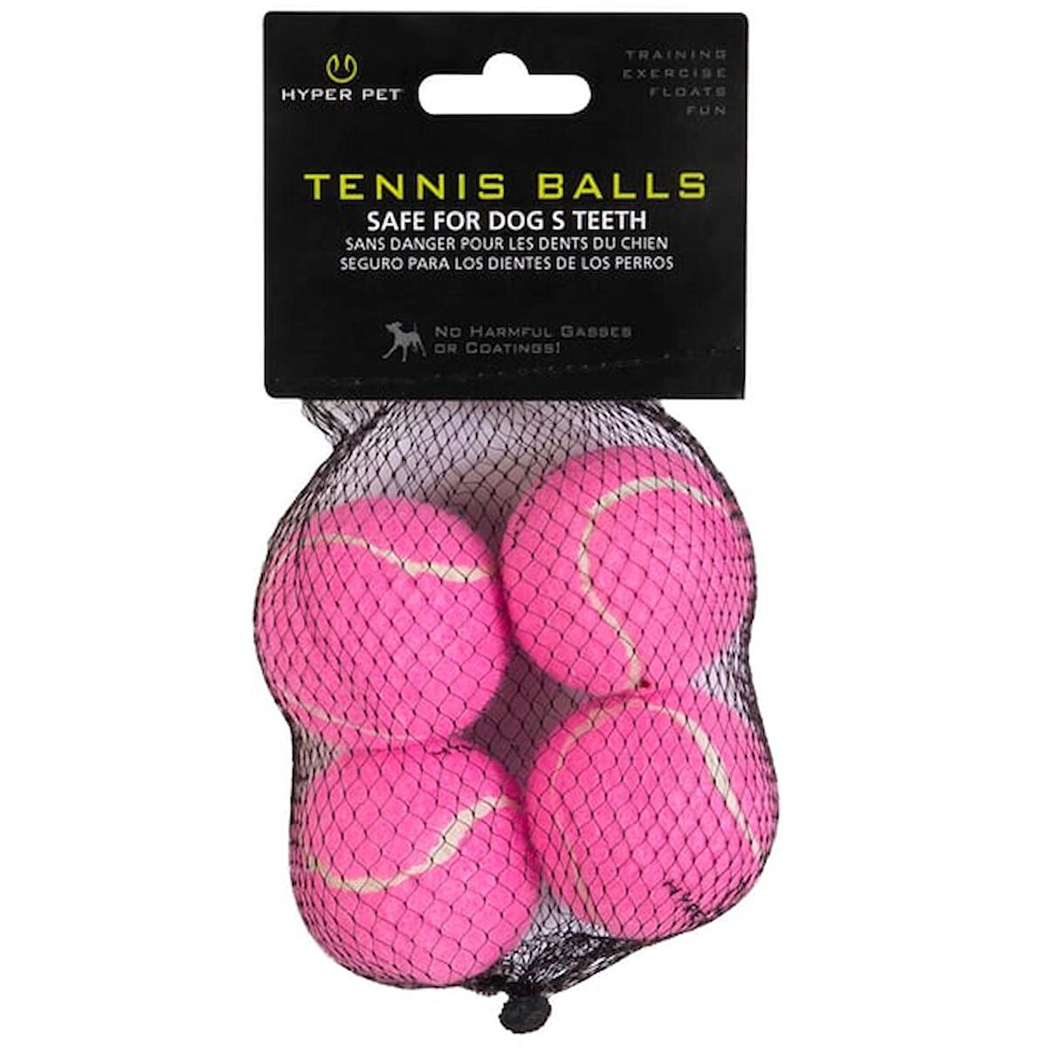 Hyper Pet 4'lü Pembe Tenis Topu (Küçük Boy)