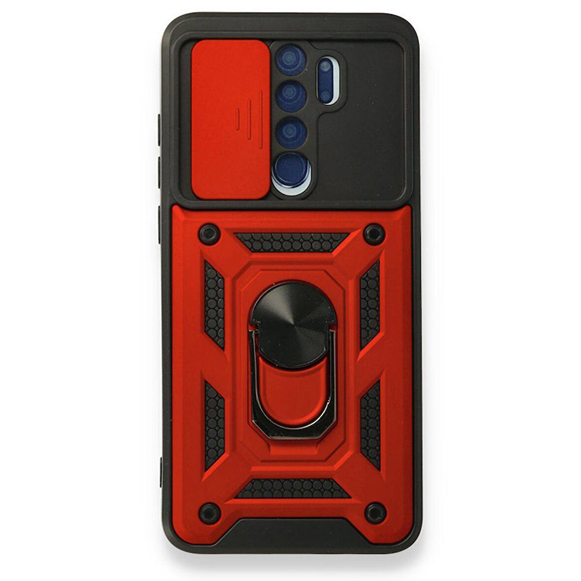 Gpack Xiaomi Redmi Note 8 Pro Kılıf Tank Aramid Sürgülü Vega Yüzüklü