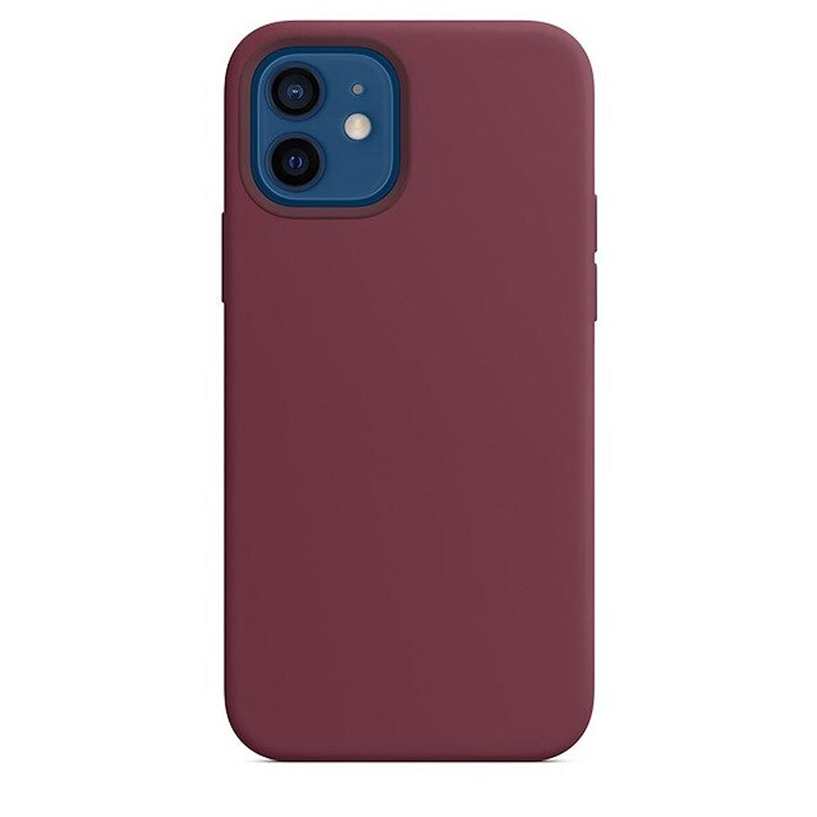 Smcase iPhone 12 Kılıf Manyetik Lansman İçi Süet Silikon