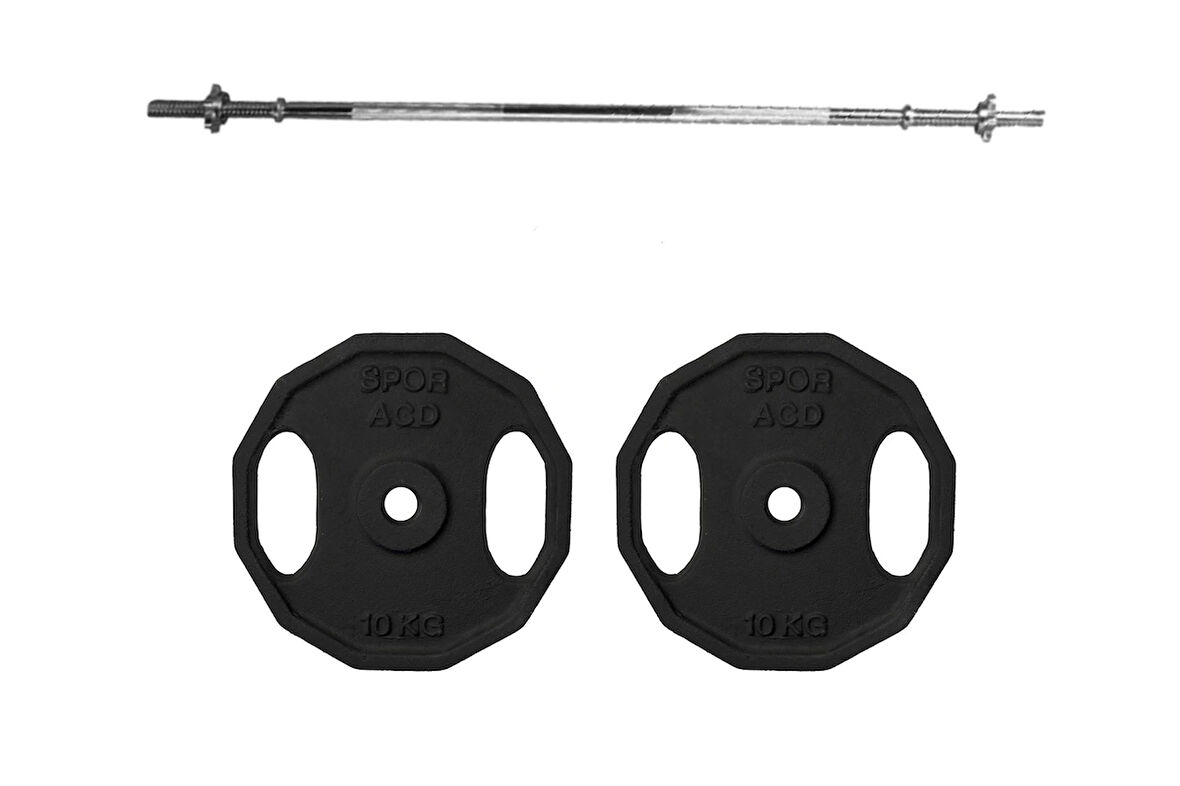 2 Adet 10 Kg 120 Cm Uzun Bar