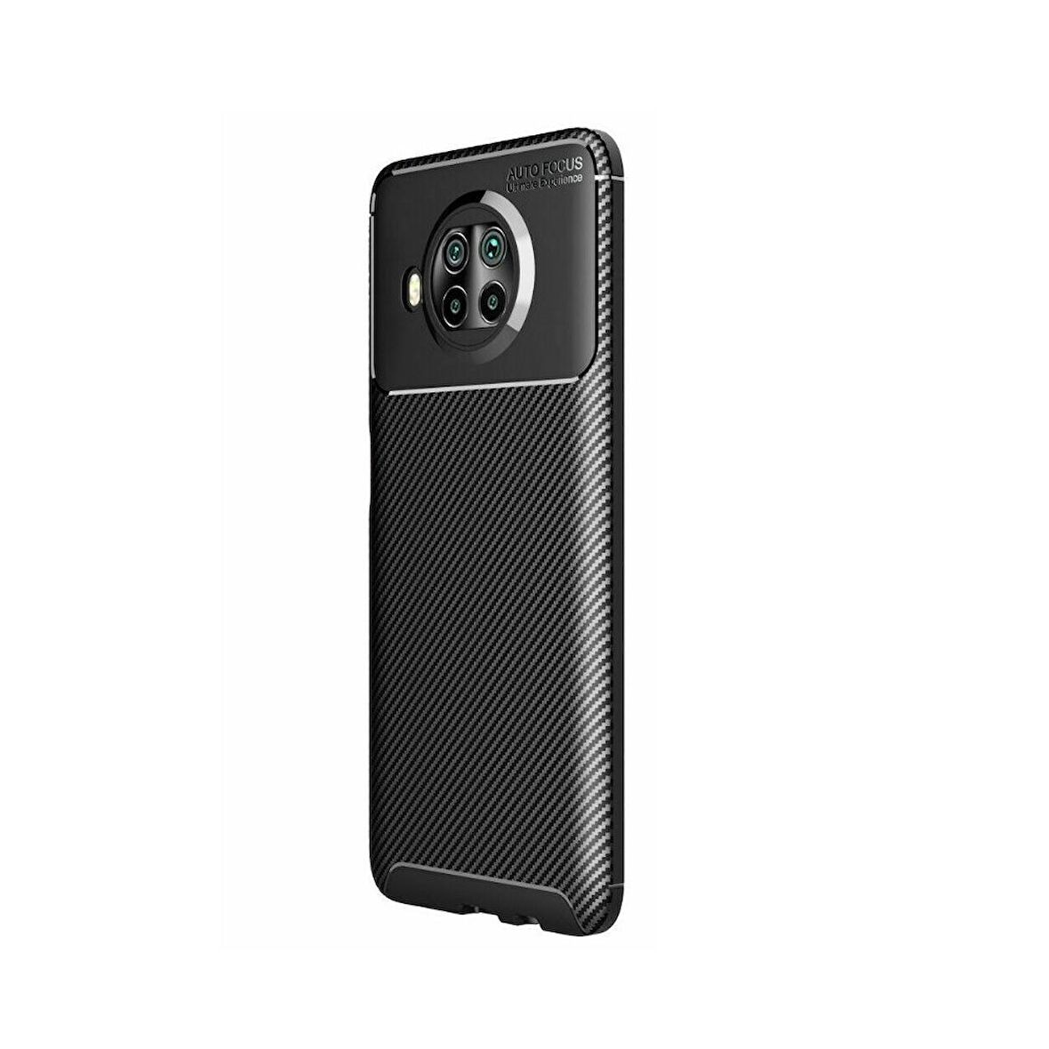 Smcase Xiaomi Mi10i 5g Kılıf Negro Karbon Dokulu Silikon  Nano Ekran Koruyucu 