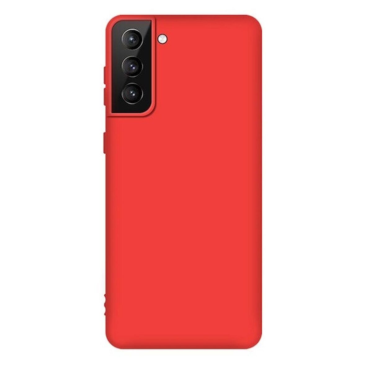 Smcase Samsung Galaxy S21 5G Kılıf Lüks Mat Silikon  Nano Ekran Koruyucu  Kamera Koruyucu