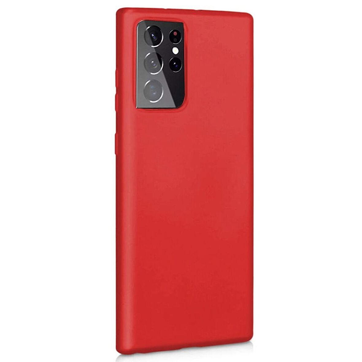 Smcase Samsung Galaxy S21 Ultra 5G Kılıf Lüks Premier Silikon  Tam Kapatan Ekran Koruyucu