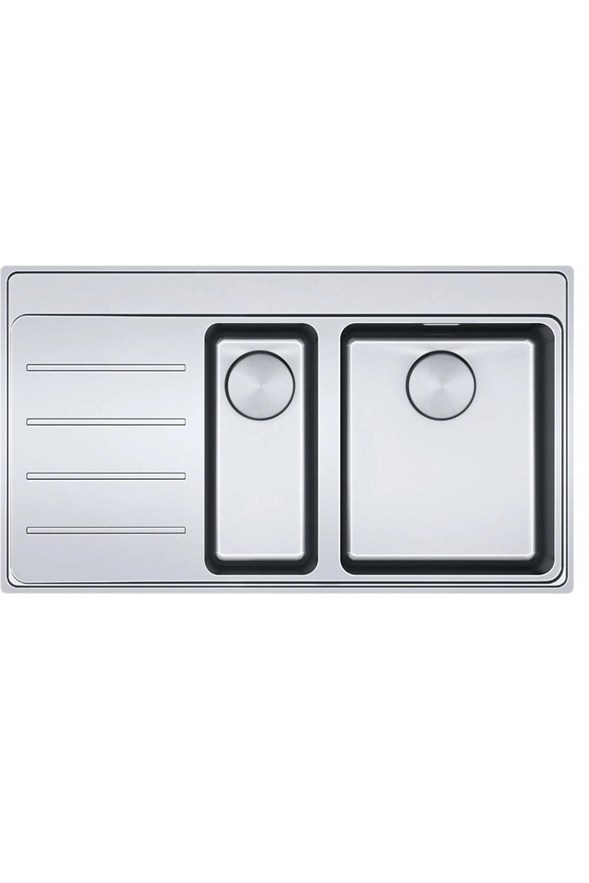 Franke Mythos Myx 251-86 Tpl Sol Damlalıklı Çelik Evye