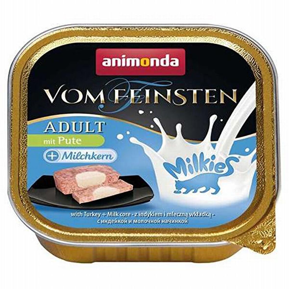 Animonda Vom Feinsten Hindi + Süt Yetişkin Kedi Konservesi 6 x 100 gr