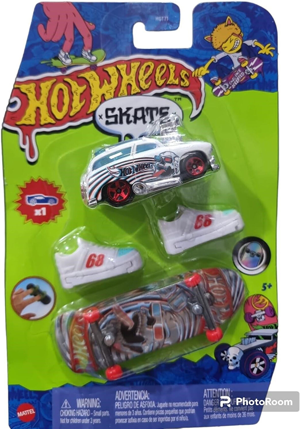 Hot Wheels Skate de Dedo Surf N Turf + Carrinho HNG56 - Mattel HGT71