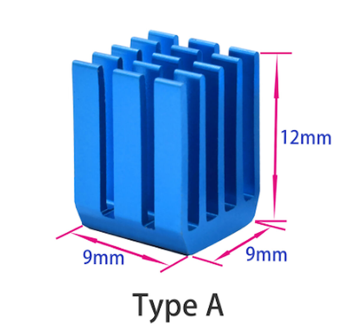 3D Yazıcı Step Motor Sürücü Soğutucu Tip A X 1 Adet  (rf124)