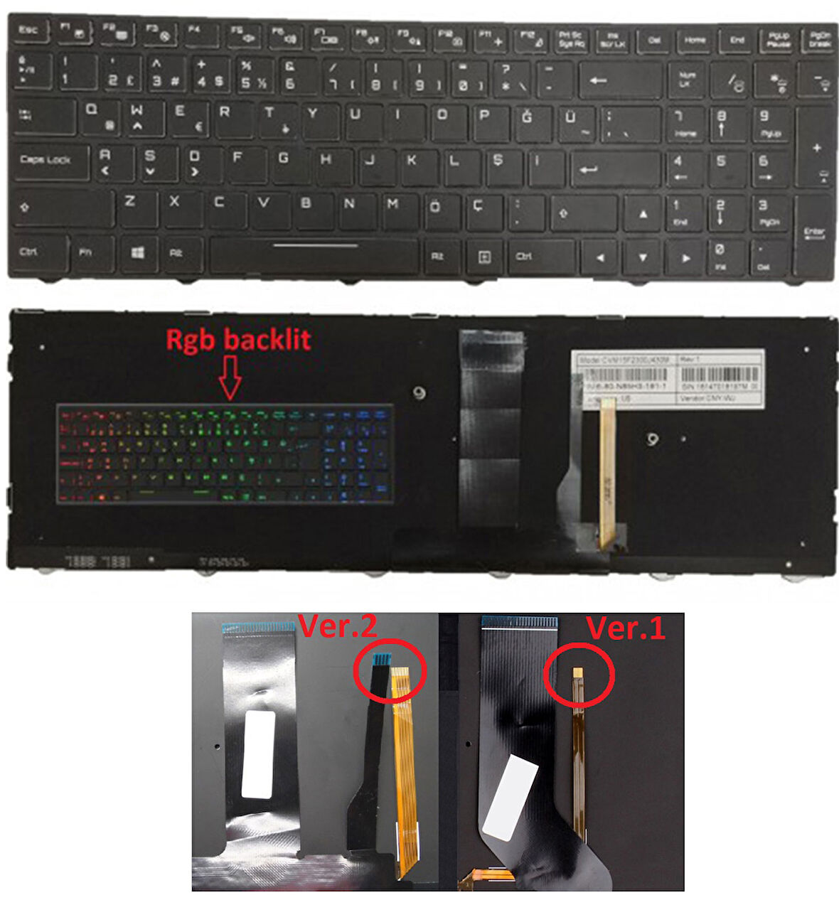 Monster Tulpar T7 V13.1 Klavye Siyah Türkçe Işıklı RGB VER.2