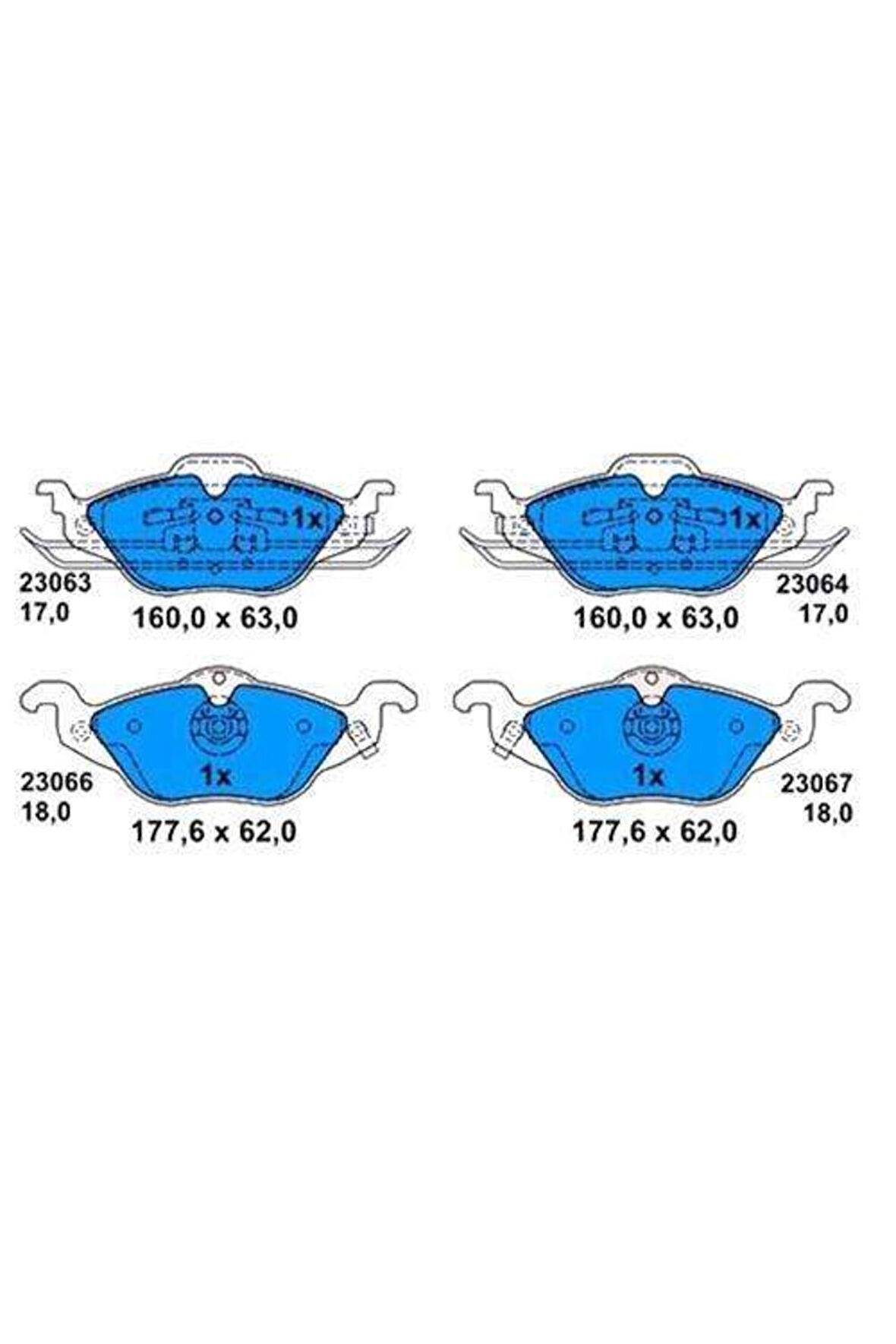 0986424456 Fren Balatası On Opel Astra G Bm 98-07 1605070