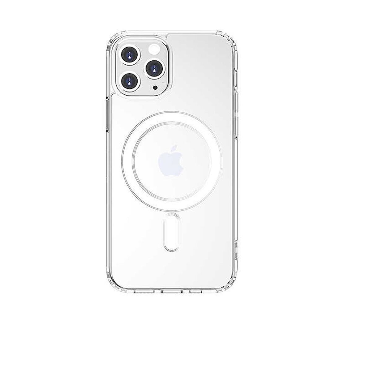 Smcase iPhone 11 Pro Max Kılıf Coss Wireless Destekli Hibrit Silikon  Wireless Şarj Aleti