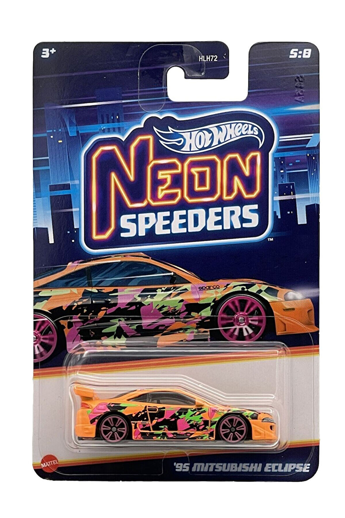 Hot Wheels'95 Mitsubishi Eclipse - Neon Speeders (2024) Model Araba