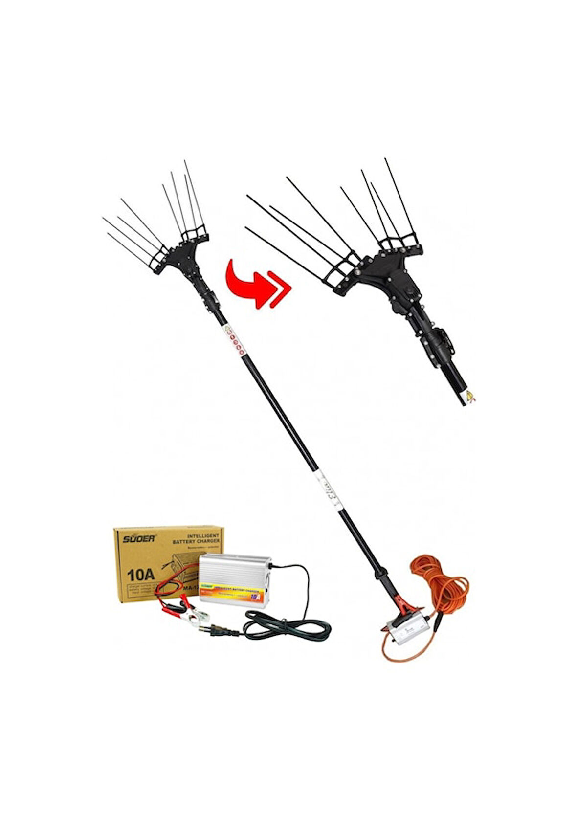 Elia Sensörlü Zeytin Hasat Makinası + Akü Şarj Cihazı