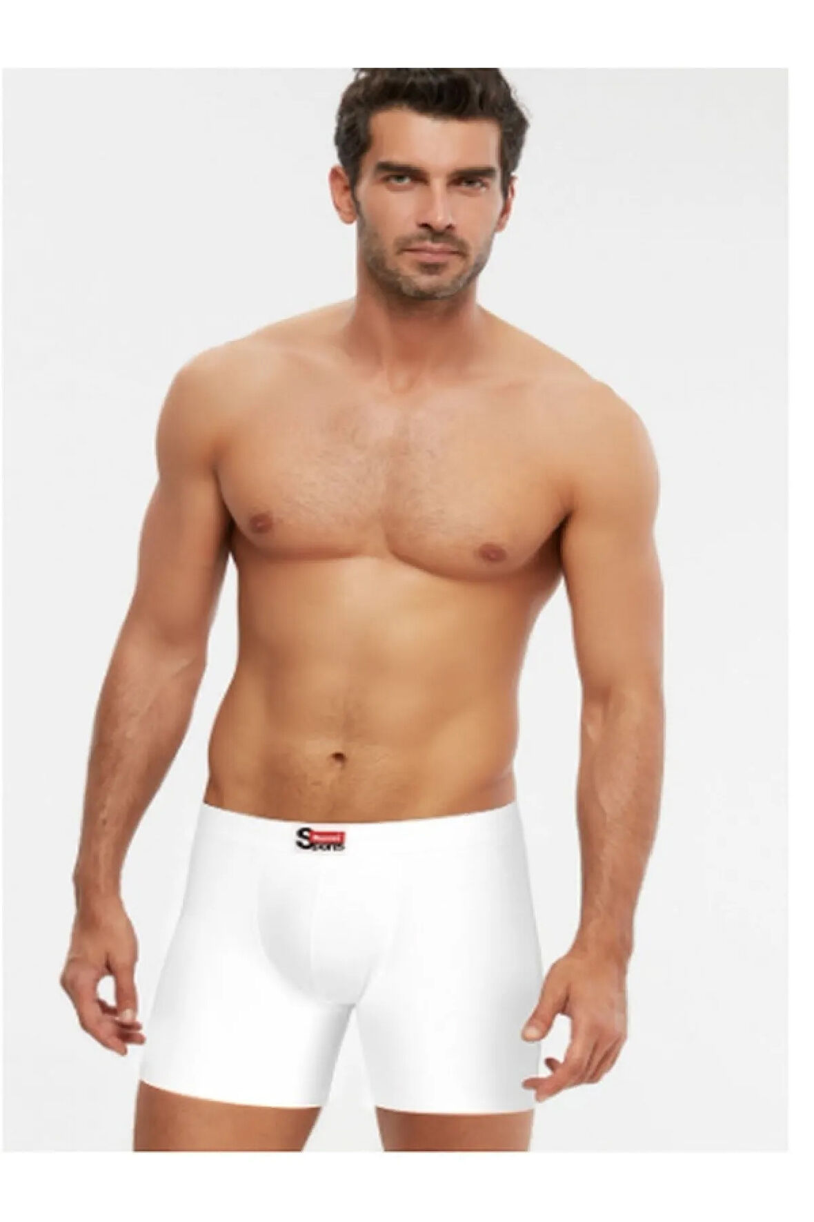 Erkek Beyaz Arsenal 2'li Boxer