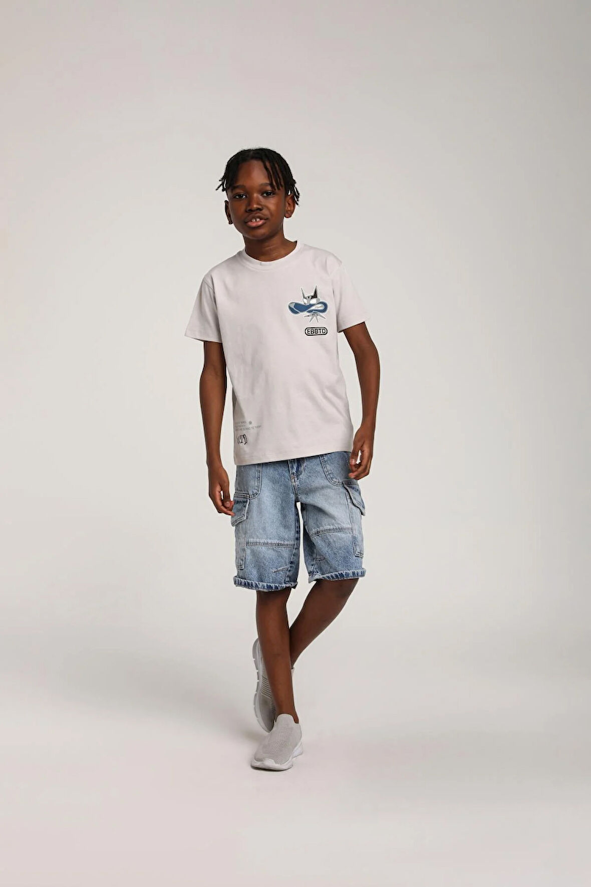 Erkek Çocuk Sırt Baskılı Tshirt