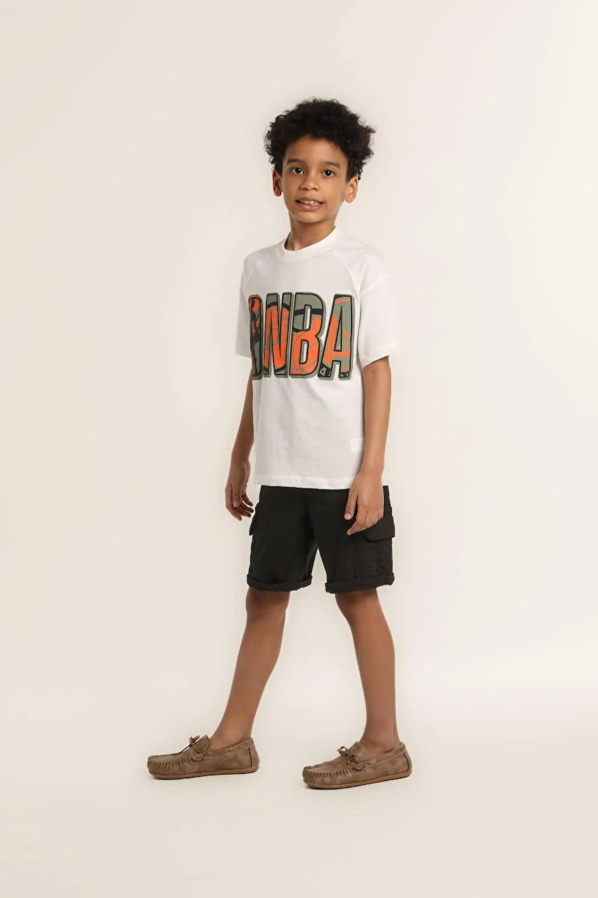 Erkek Çocuk NBA Baskılı Tshirt