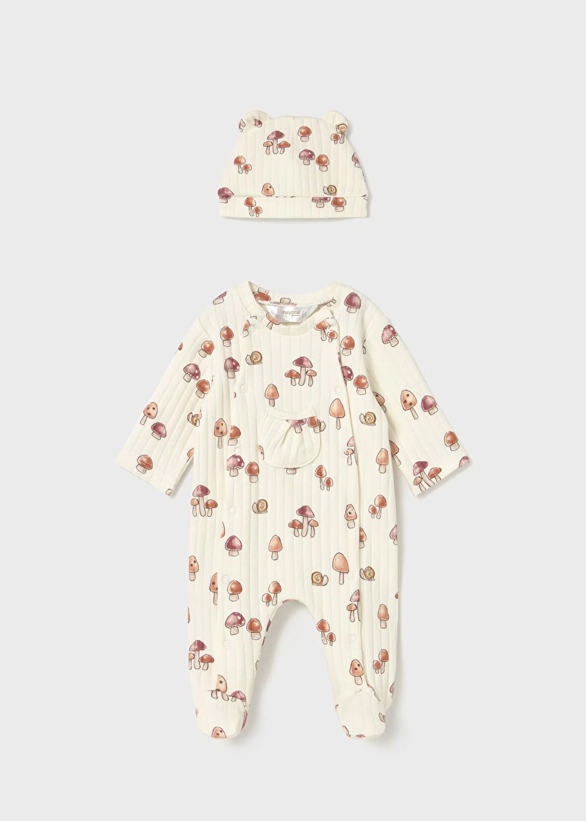 Mayoral Newborn Kız Bebek Tulum ve Şapka Takım