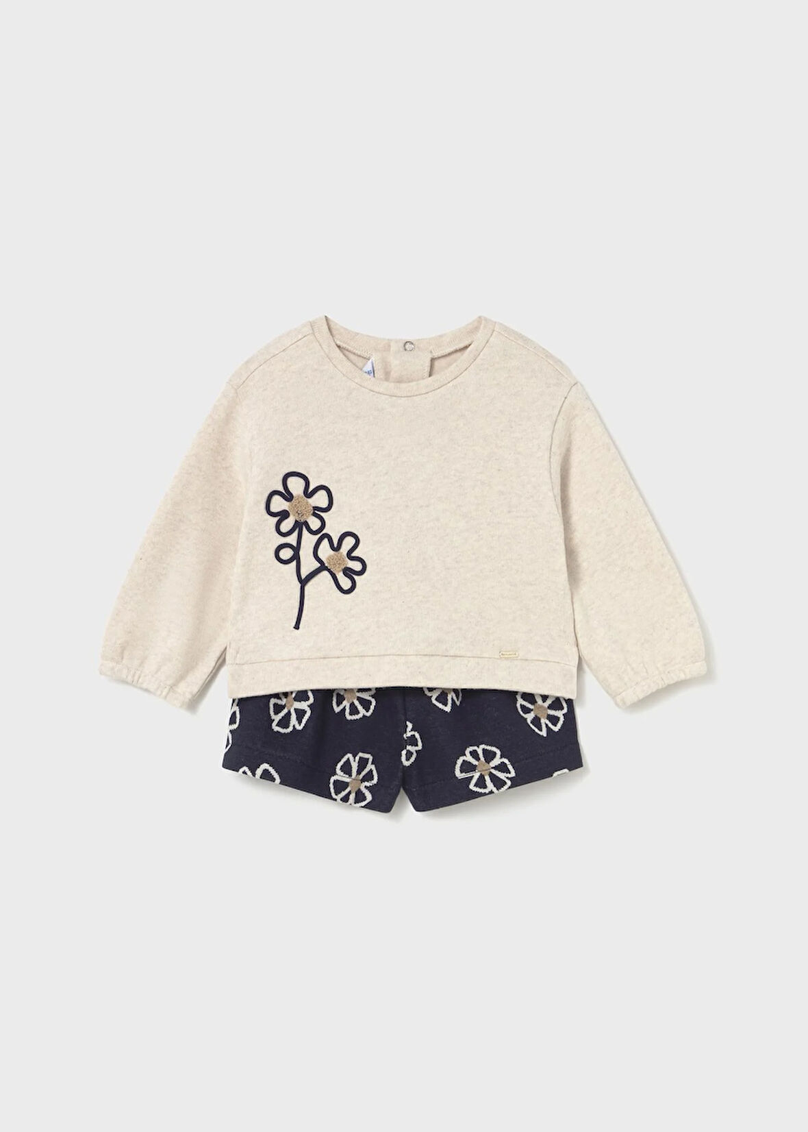 Mayoral Kız Bebek Sweatshirt ve Şort Takım