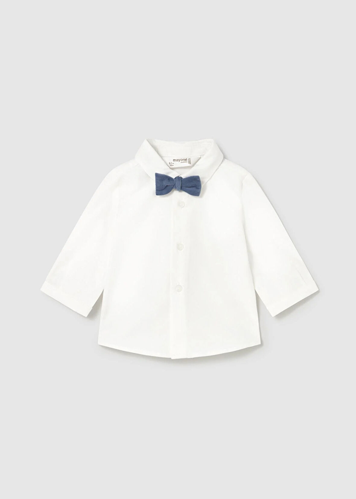 Mayoral Newborn Erkek Bebek Papyonlu Uzun Kol Gömlek