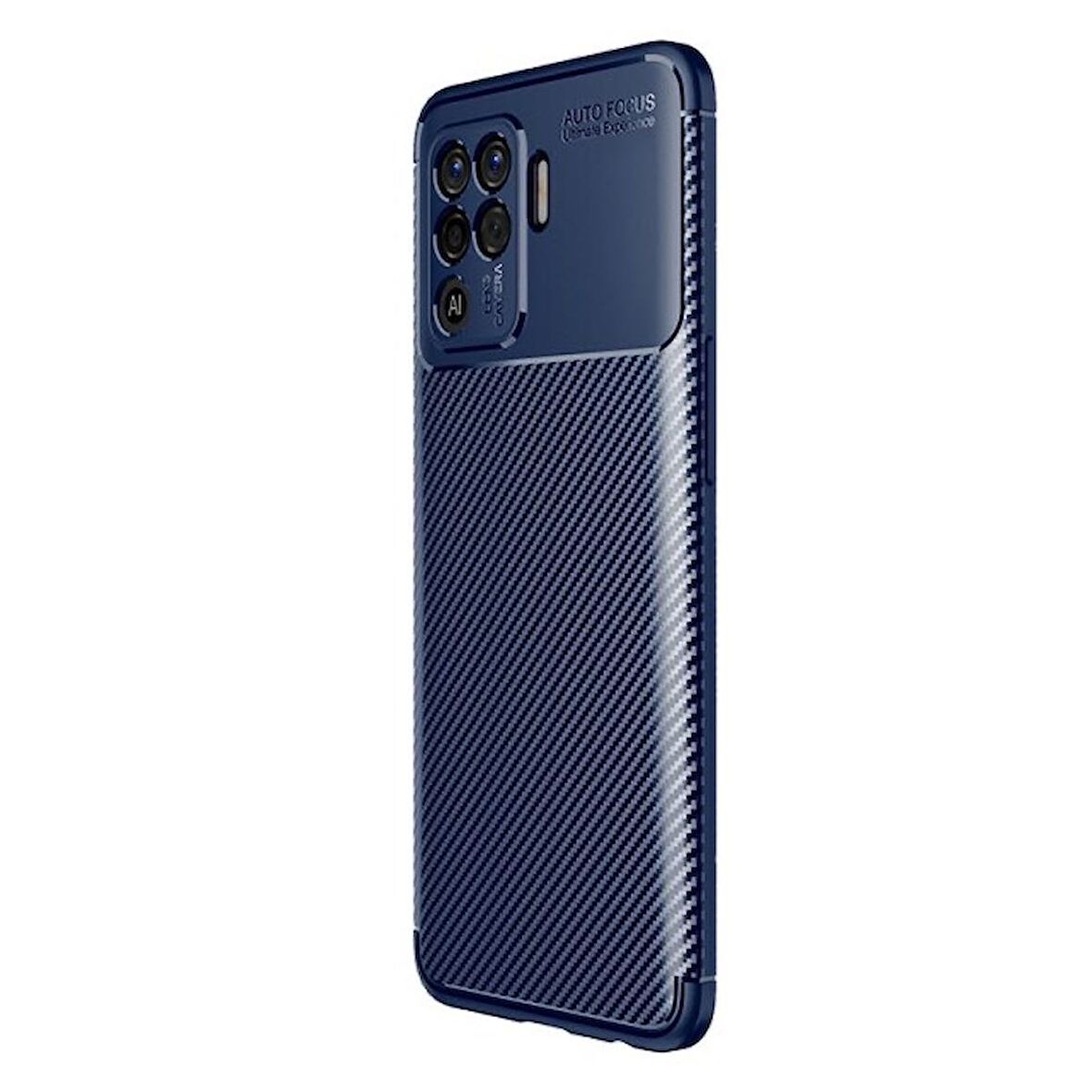 Smcase Oppo Reno5 Lite Kılıf Negro Karbon Silikon