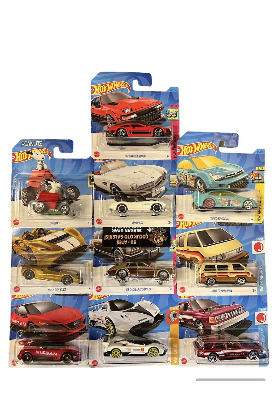 Hot Wheels 10 Adet Regular Karma Modeller