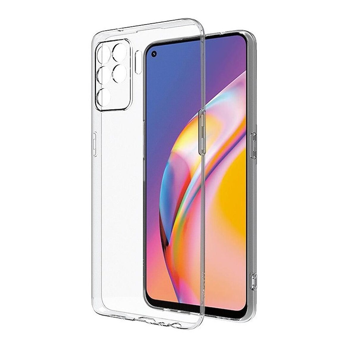 Smcase Oppo Reno 5 Lite Kılıf Kamera Korumalı Tpu Silikon 