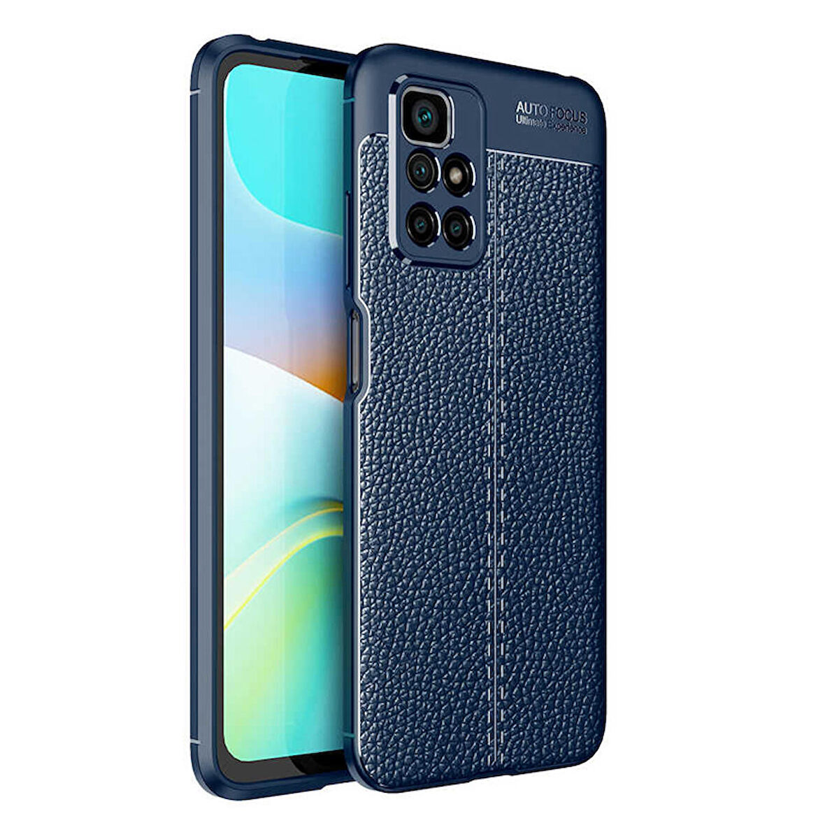 Gpack Xiaomi Redmi Note 11 4G Kılıf Niss Silikon Deri Görünümlü Kamera KorumalıNano Glass