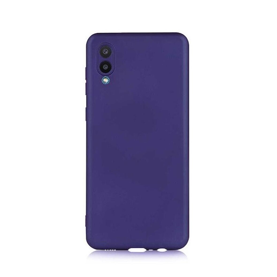 Smcase Samsung Galaxy A02 Kılıf Lüks Mat Kamera Korumalı Silikon  Nano Ekran Koruyucu