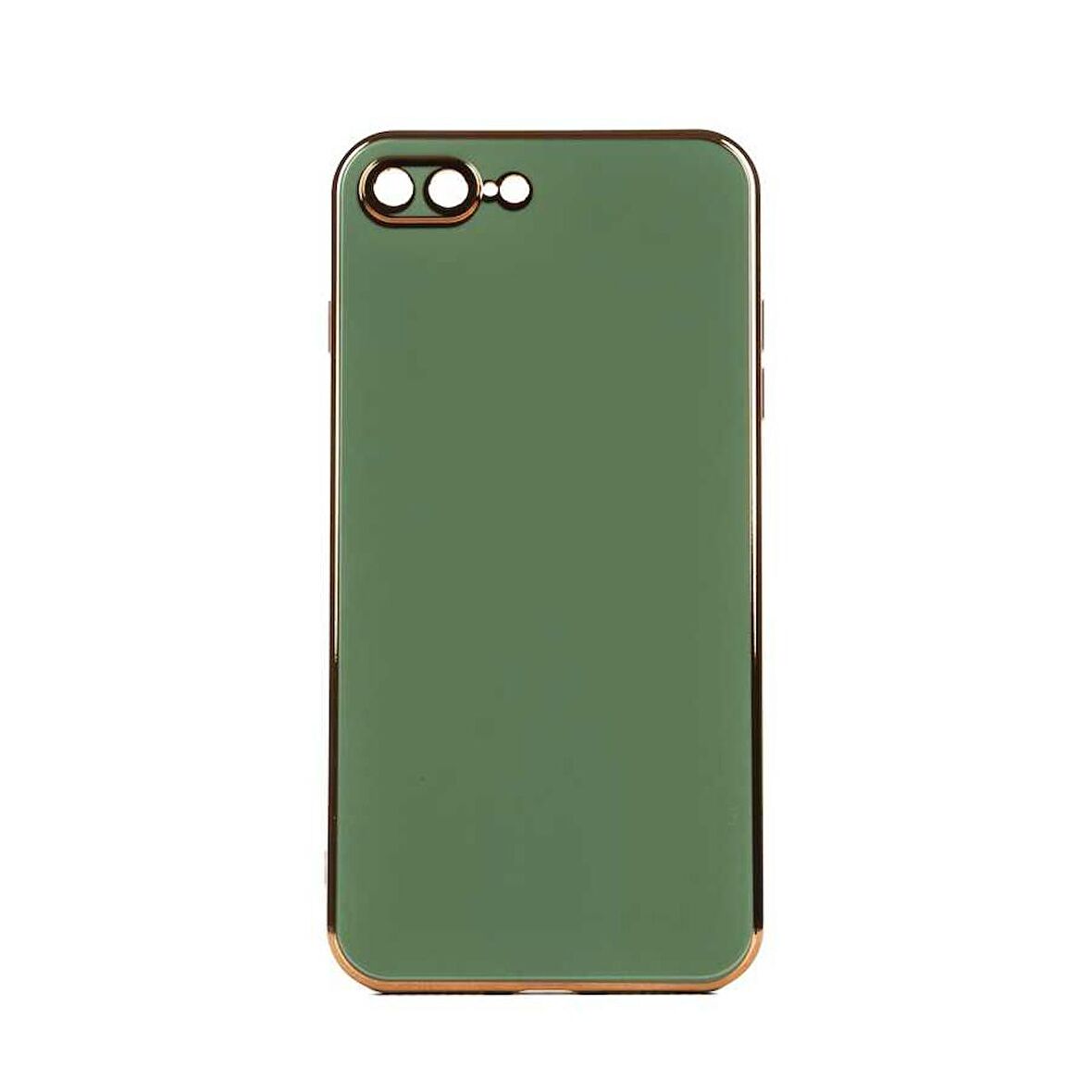 Gpack Apple iPhone 7 Plus Kılıf Bark Parlak Silikon Renkli Kenarları Rose