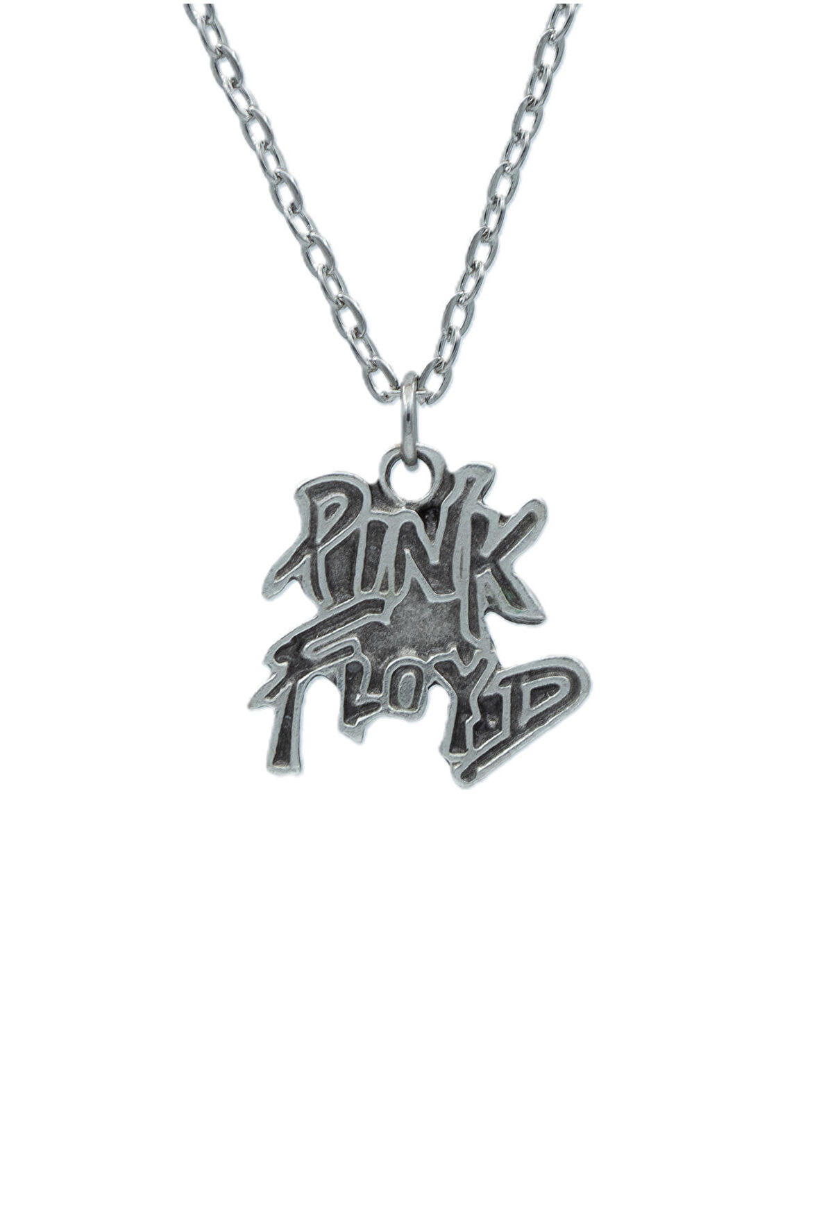 Pink Floyd  Zincir Kolye - Gümüş Kaplama - Erkek Kadın Kolye - Kod:1055