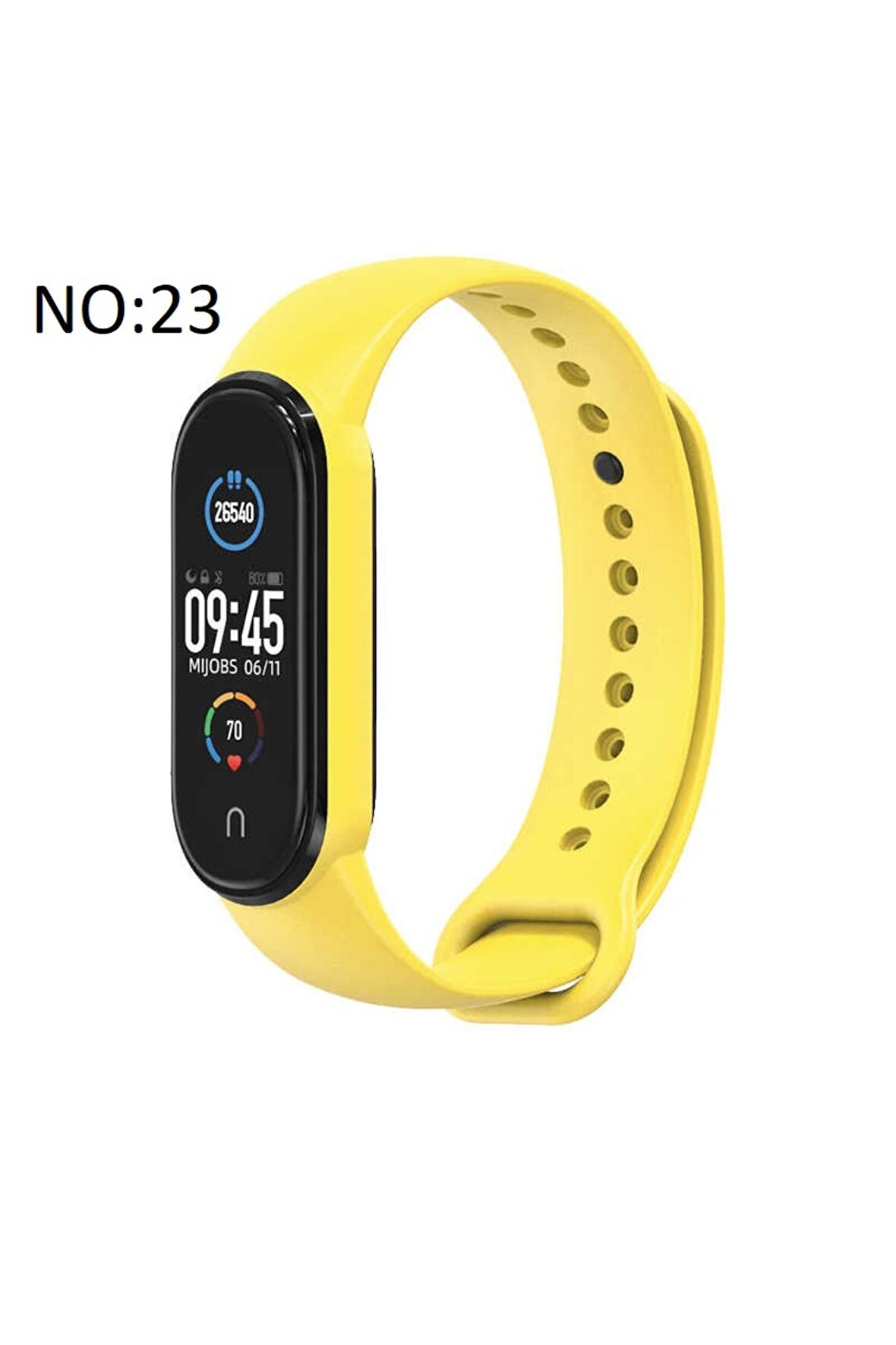 Xiaomi Mi Band 5-6 için Klasik Kordon Sarı