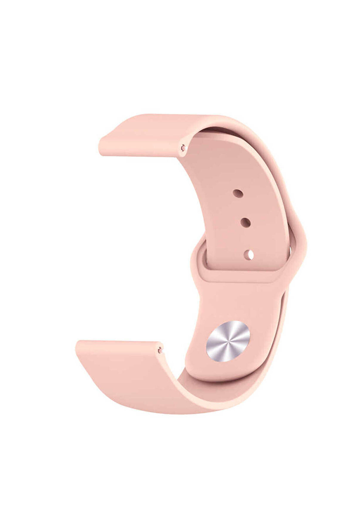Xiaomi Mi Watch 22mm için Klasik Silikon Kordon-11 Pudra