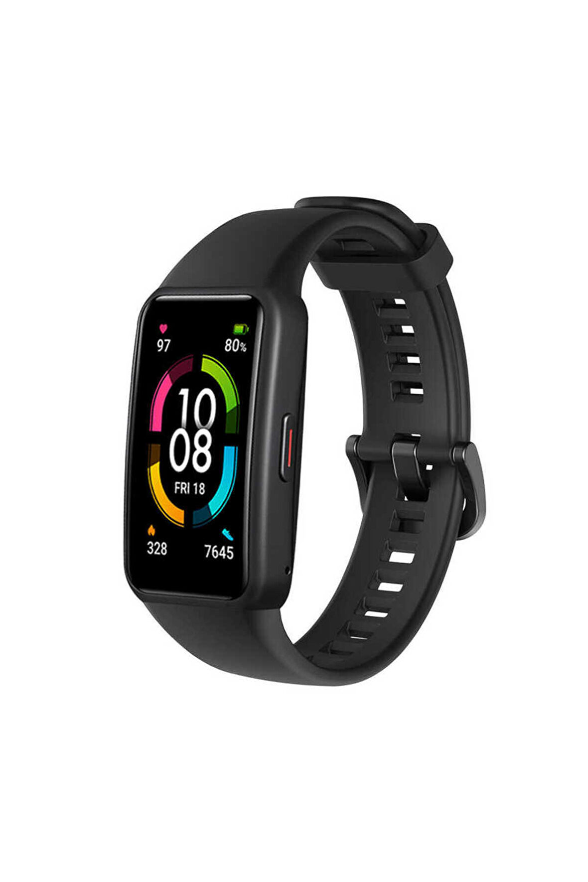 Huawei Band 6 için Silikon Kordon-47 Siyah