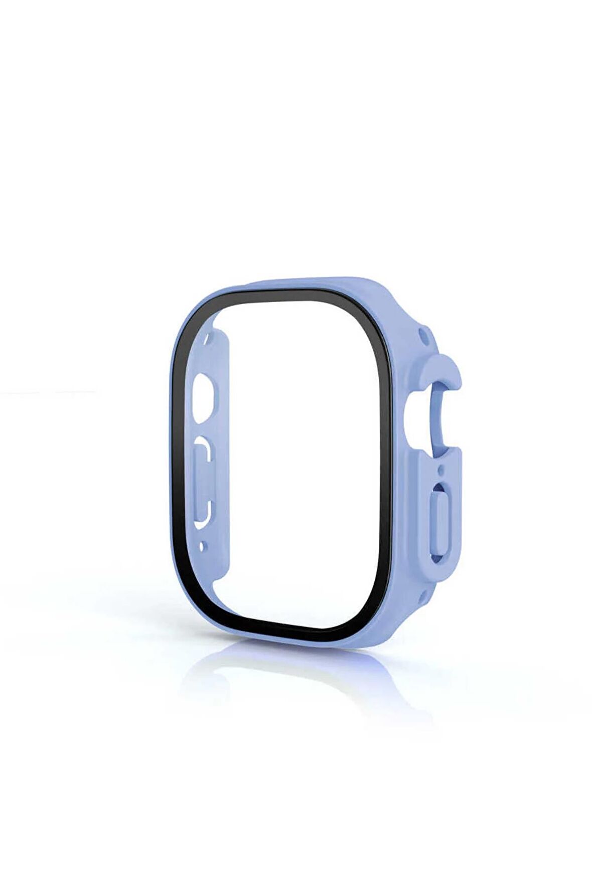Apple Watch Ultra 49mm için Akıllı Saat Kasa ve Ekran Koruyucu Gard-19 Açık Mavi