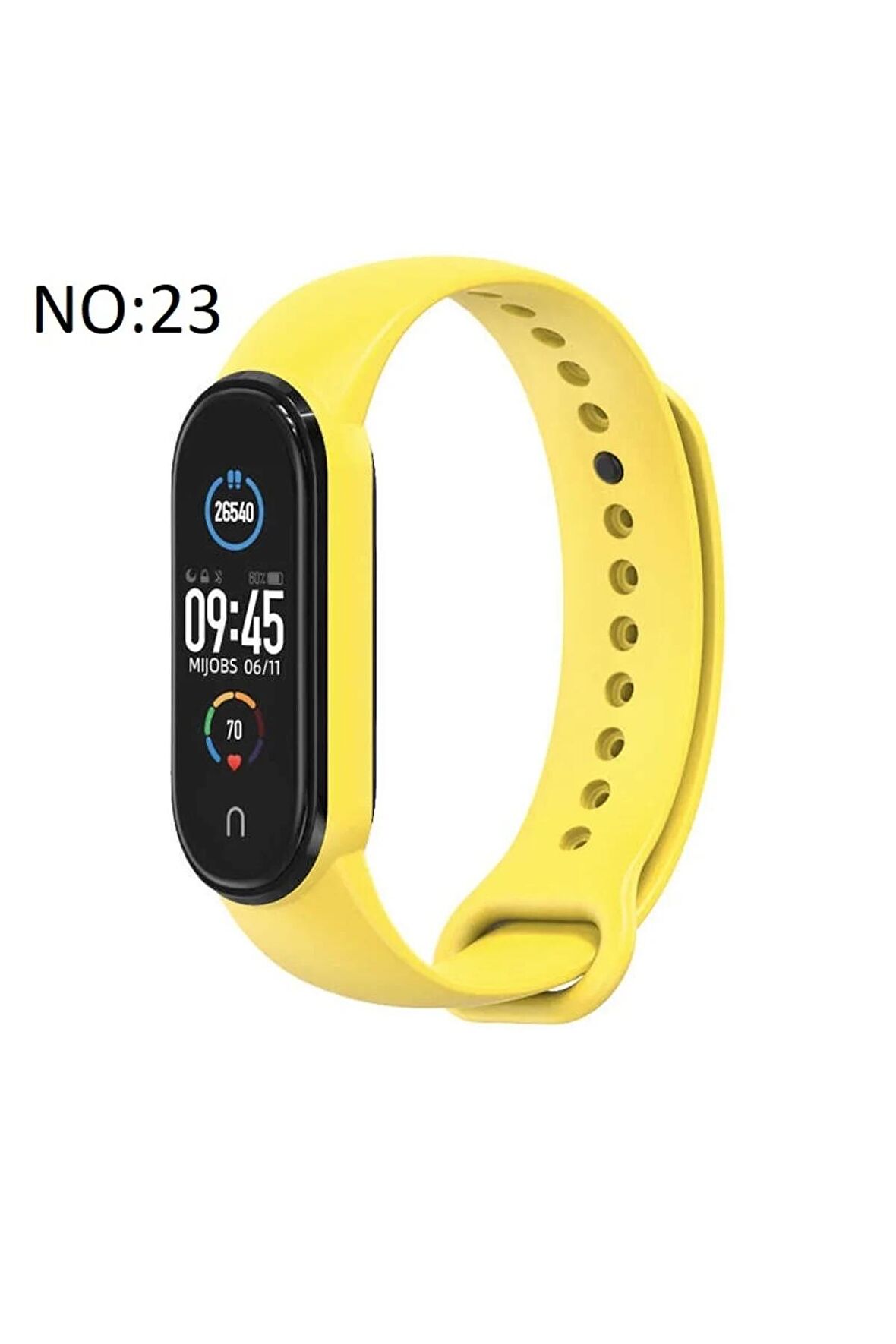 Xiaomi Mi Band 5-6 için Klasik Kordon Sarı
