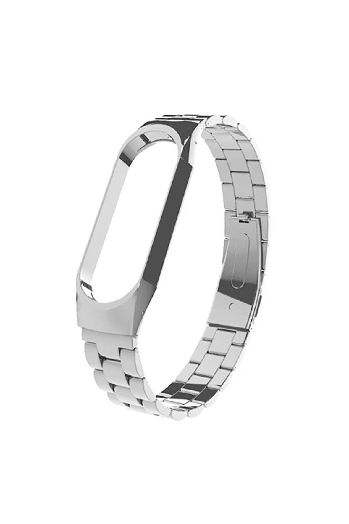 Xiaomi Mi Band 5-6 için Klasik Metal Kordon-04 Gümüş