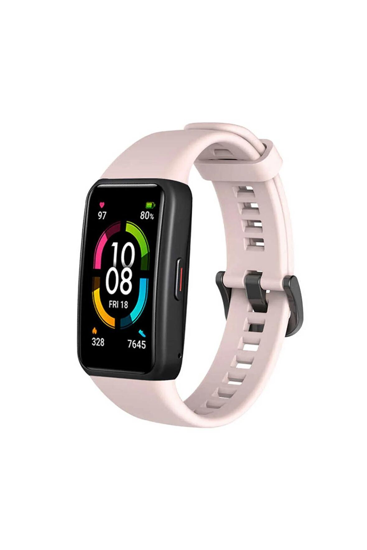 Huawei Band 6 için Silikon Kordon-47 Açık Pembe