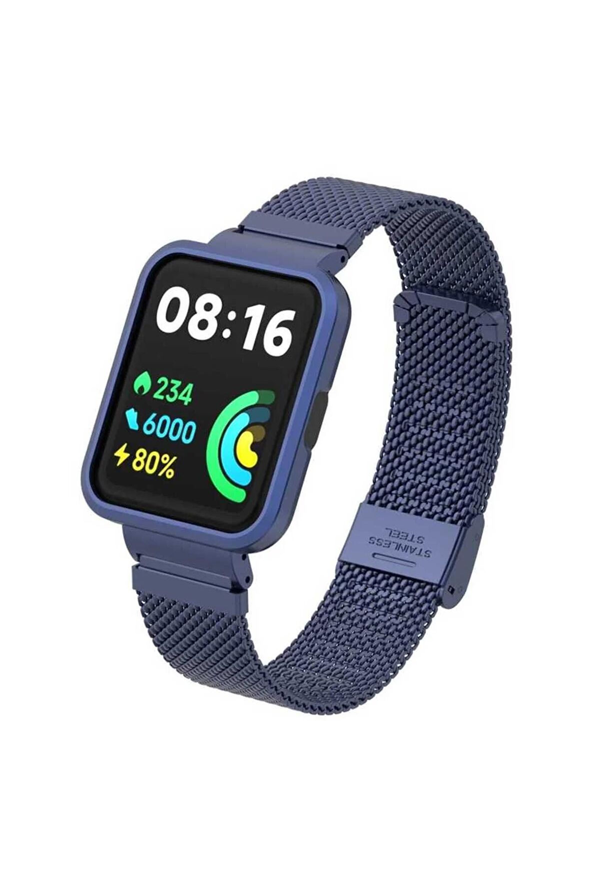 Xiaomi Redmi Watch 2 Lite için Hasır Metal Kordon-66 Lacivert