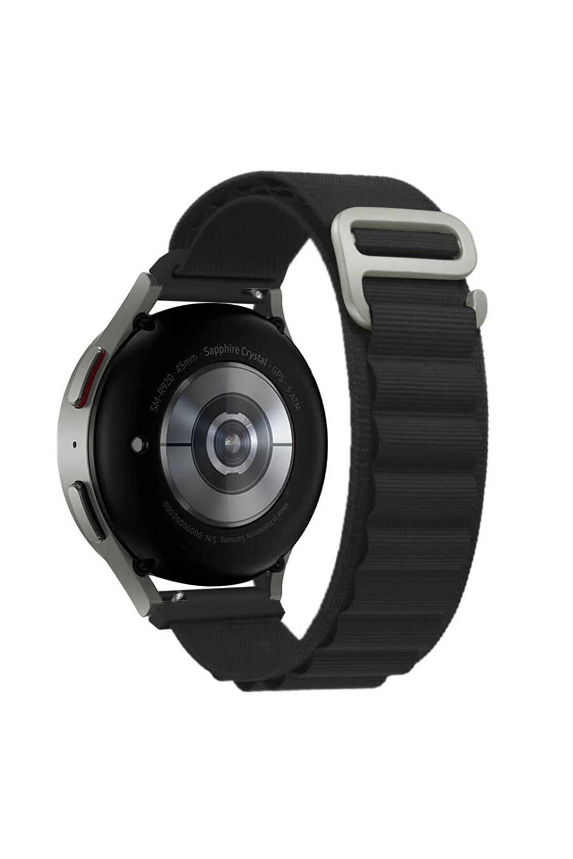 Huawei Watch GT 3 Classic (46mm) 22mm için Alpine Loop Kordon-74 Siyah