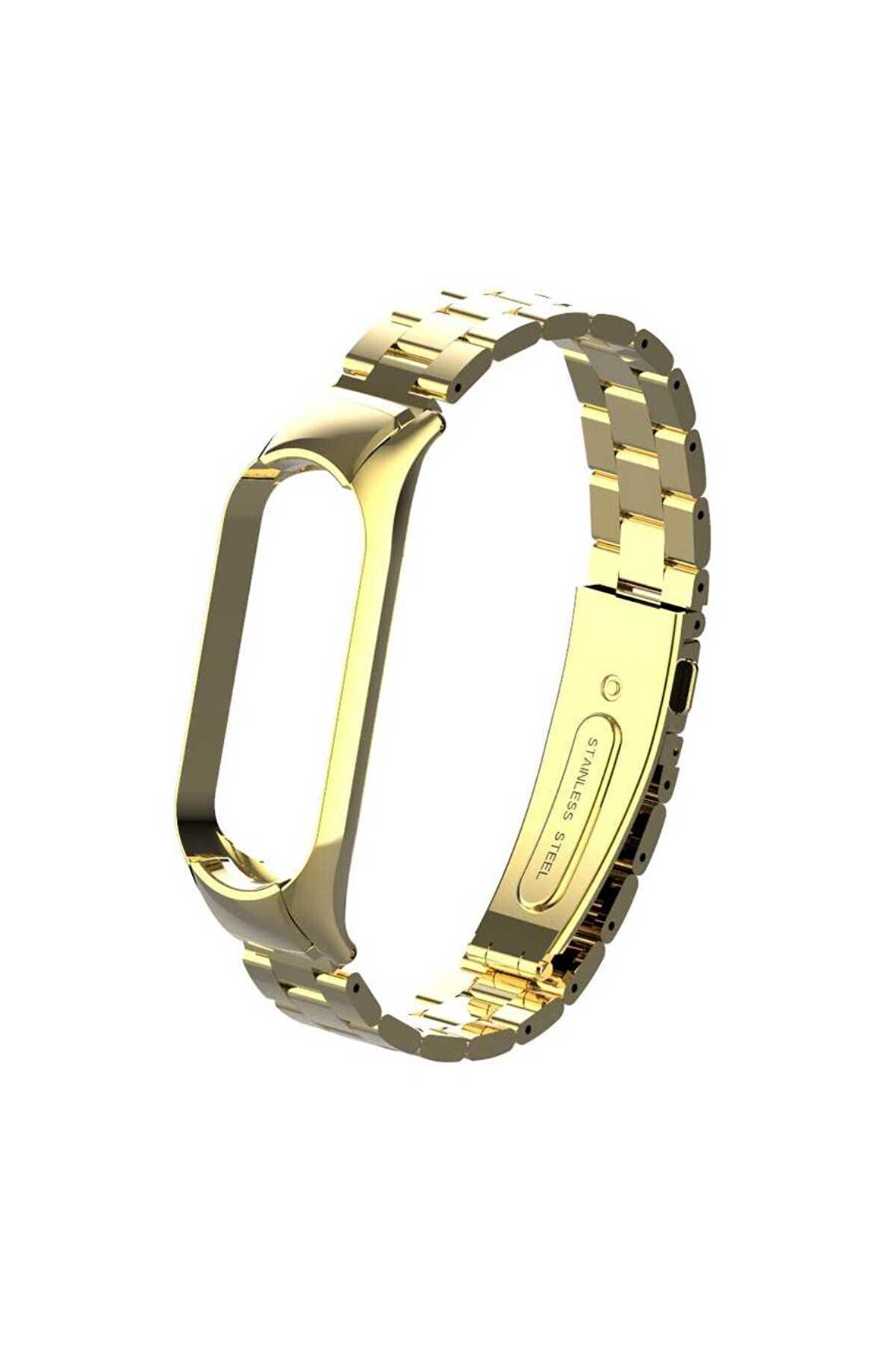 Xiaomi Mi Band 5-6 için Klasik Metal Kordon-04 Gold