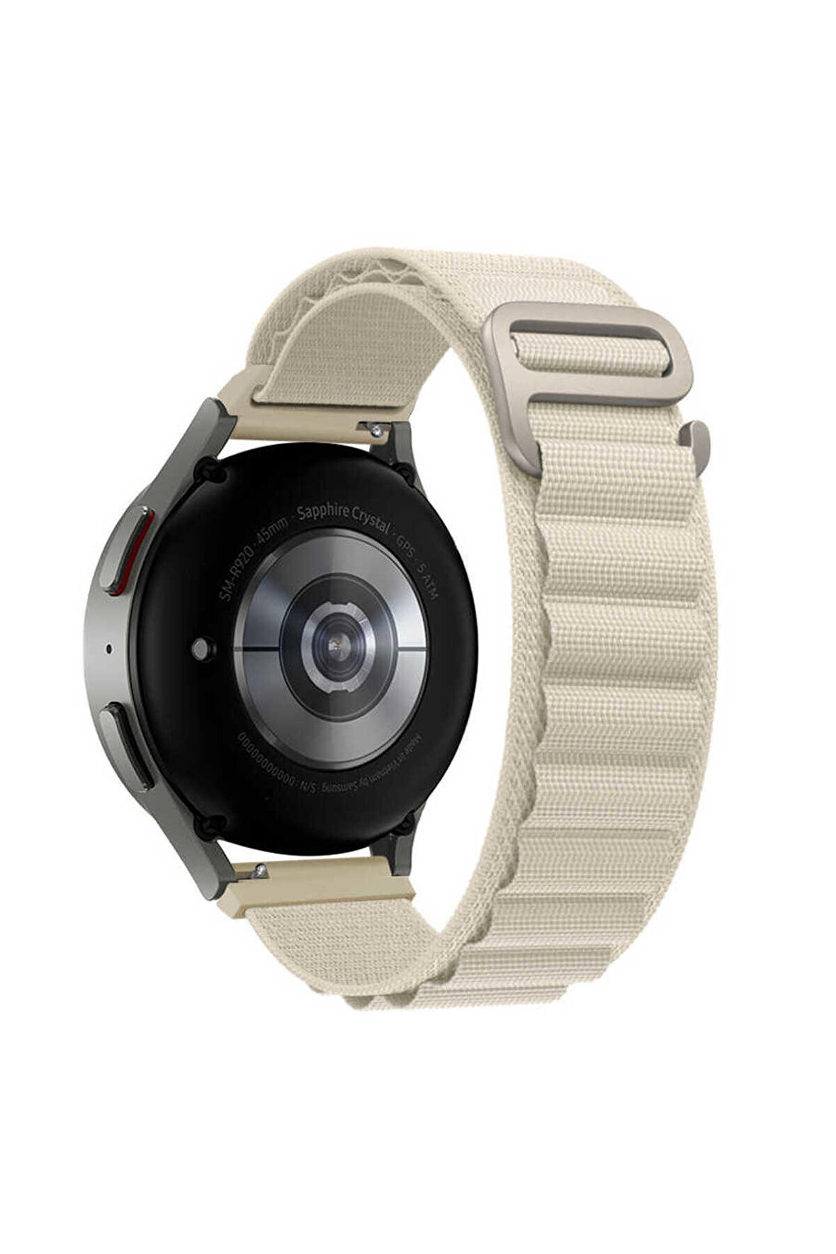 Huawei Watch GT 3 Pro Titanium (46mm) 22mm için Alpine Loop Kordon-74 Beyaz