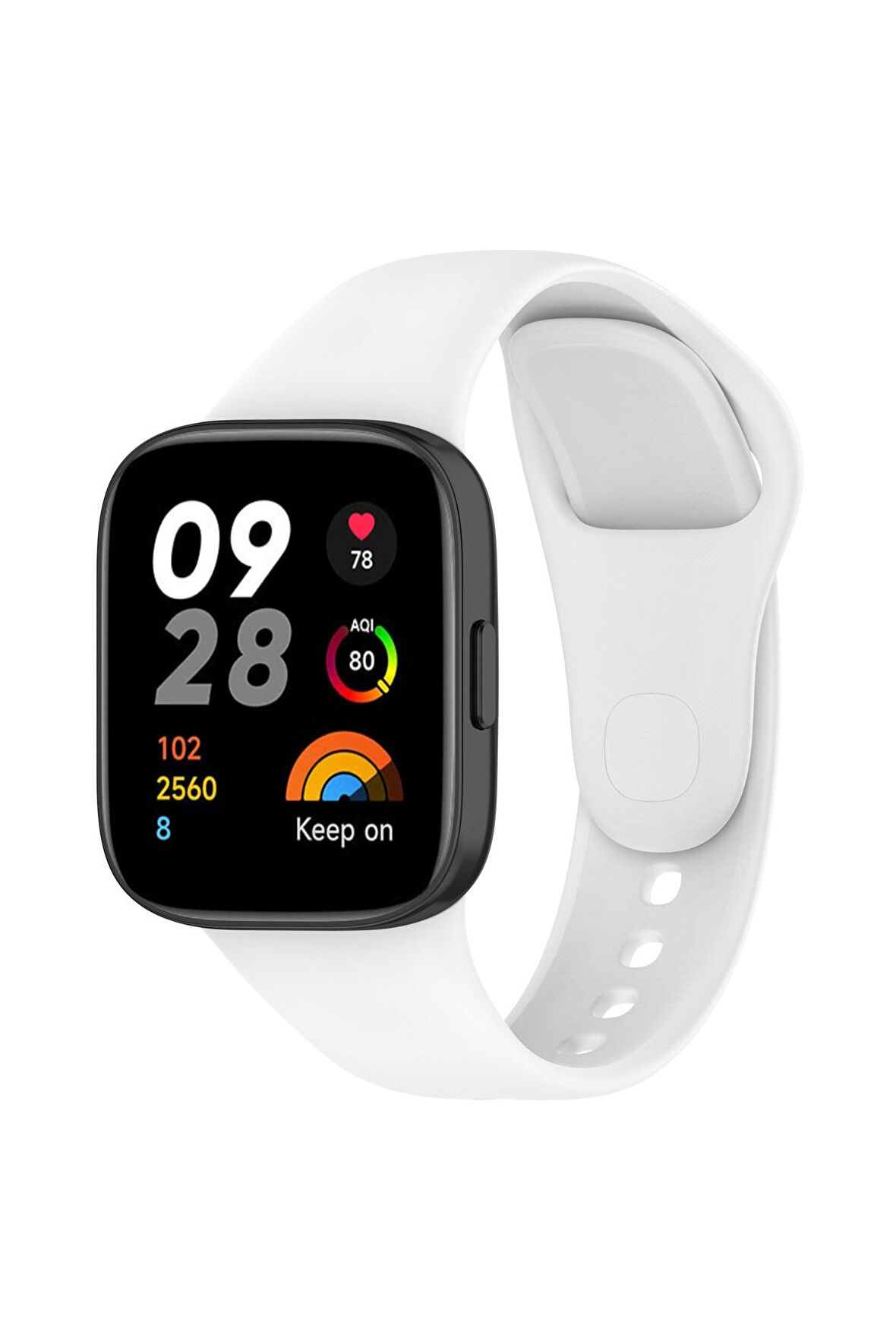 Xiaomi Redmi Watch 3 için Silikon Kordon-81 Beyaz