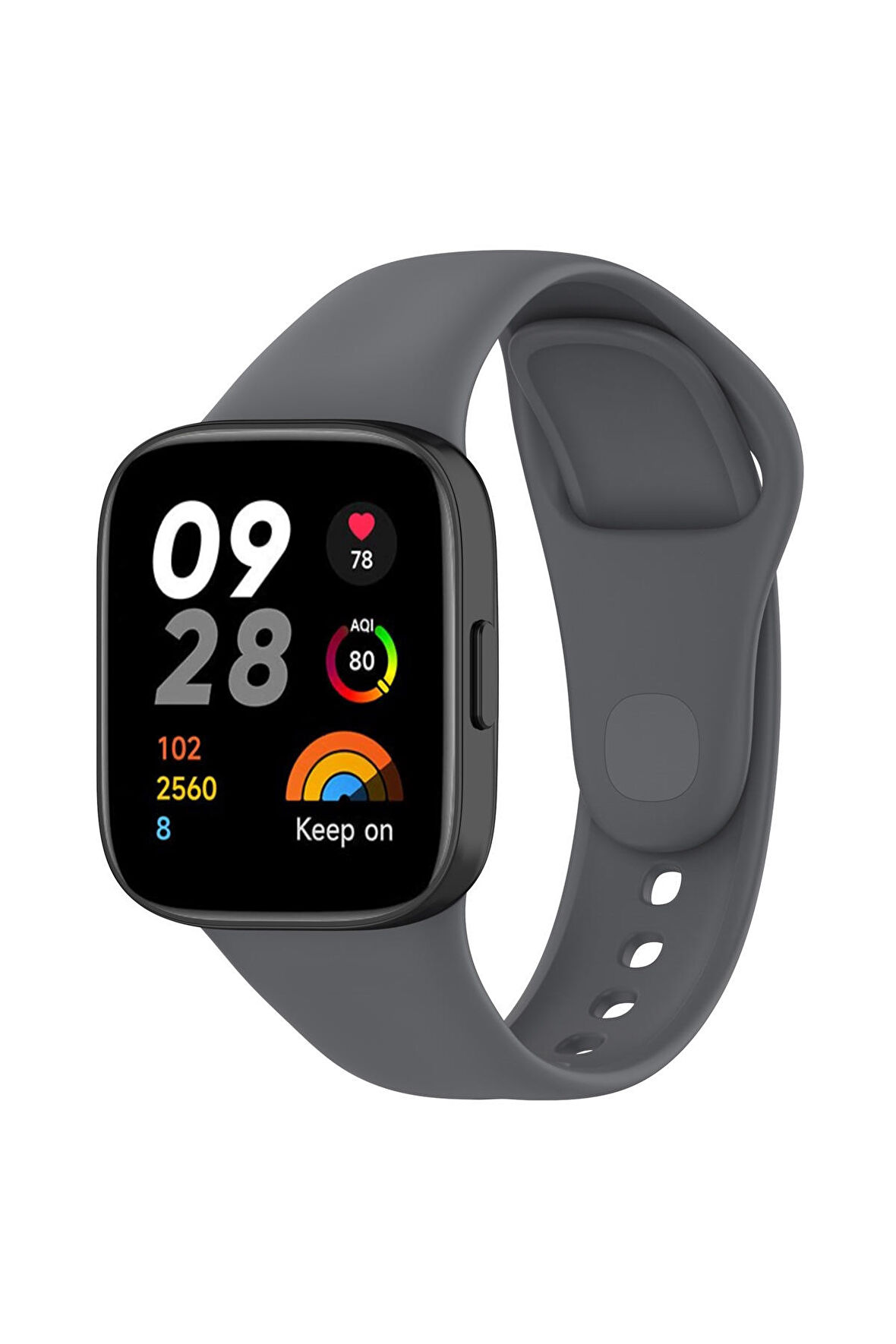Xiaomi Redmi Watch 3 için Silikon Kordon-81 Gri