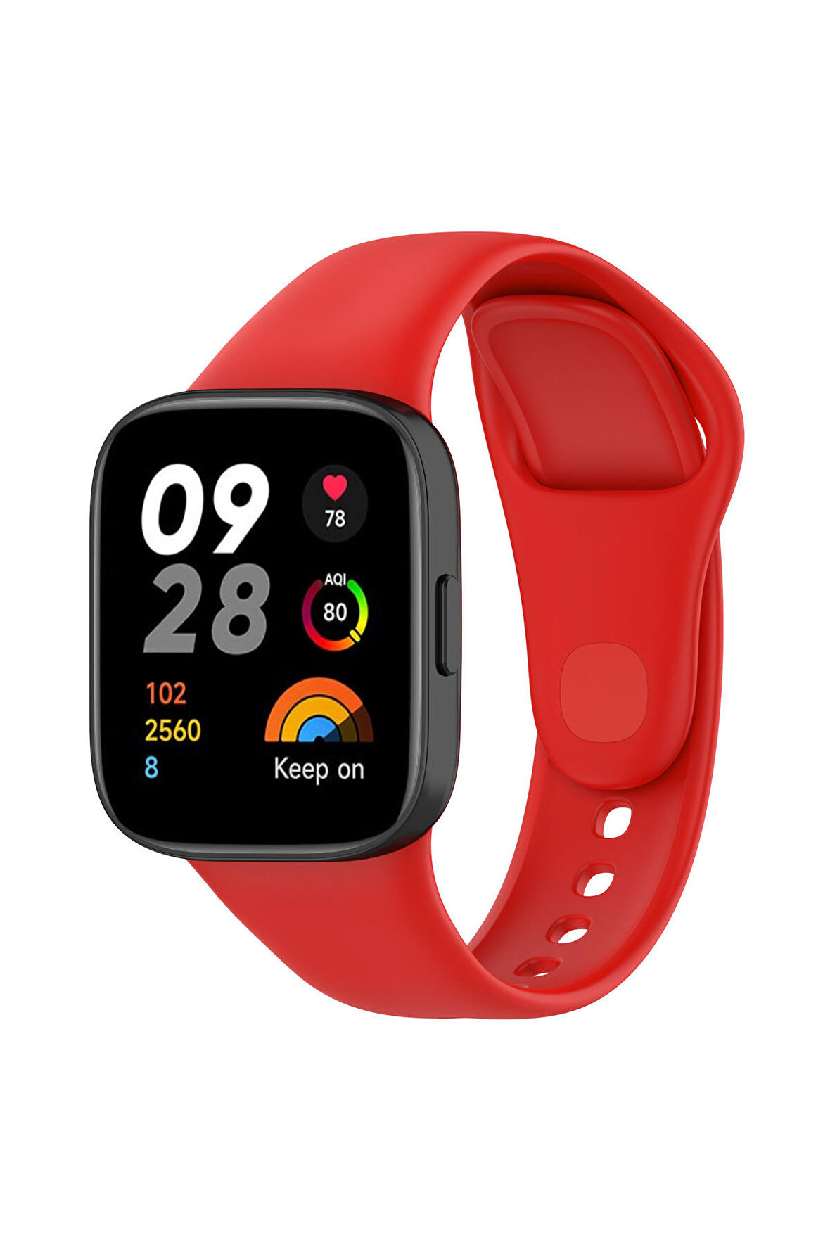 Xiaomi Redmi Watch 3 için Silikon Kordon-81 Kırmızı