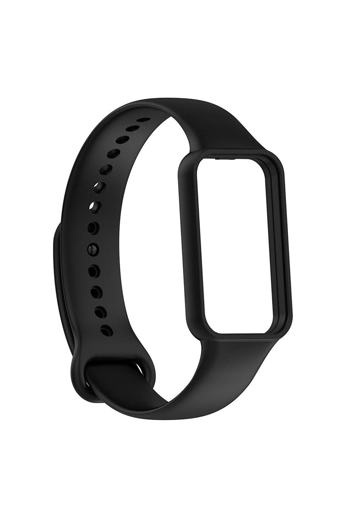 Amazfit Band 7 için Silikon Kordon-87 Siyah