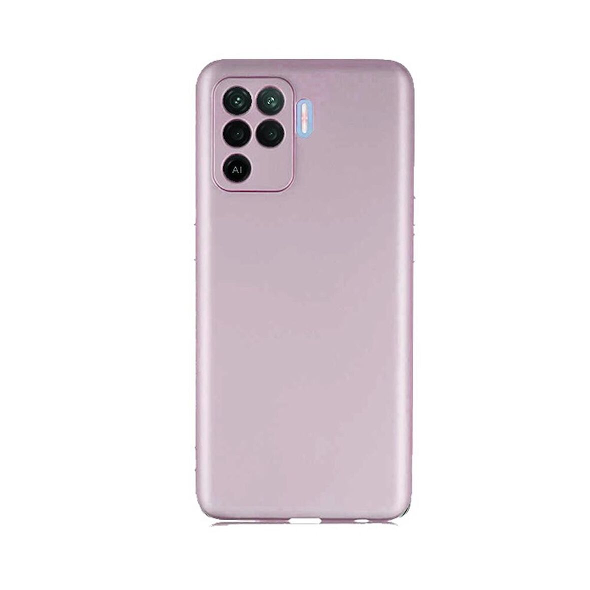 Smcase Oppo Reno 5 Lite Kılıf Kamera Korumalı Premier Silikon  Nano Ekran Koruyucu 