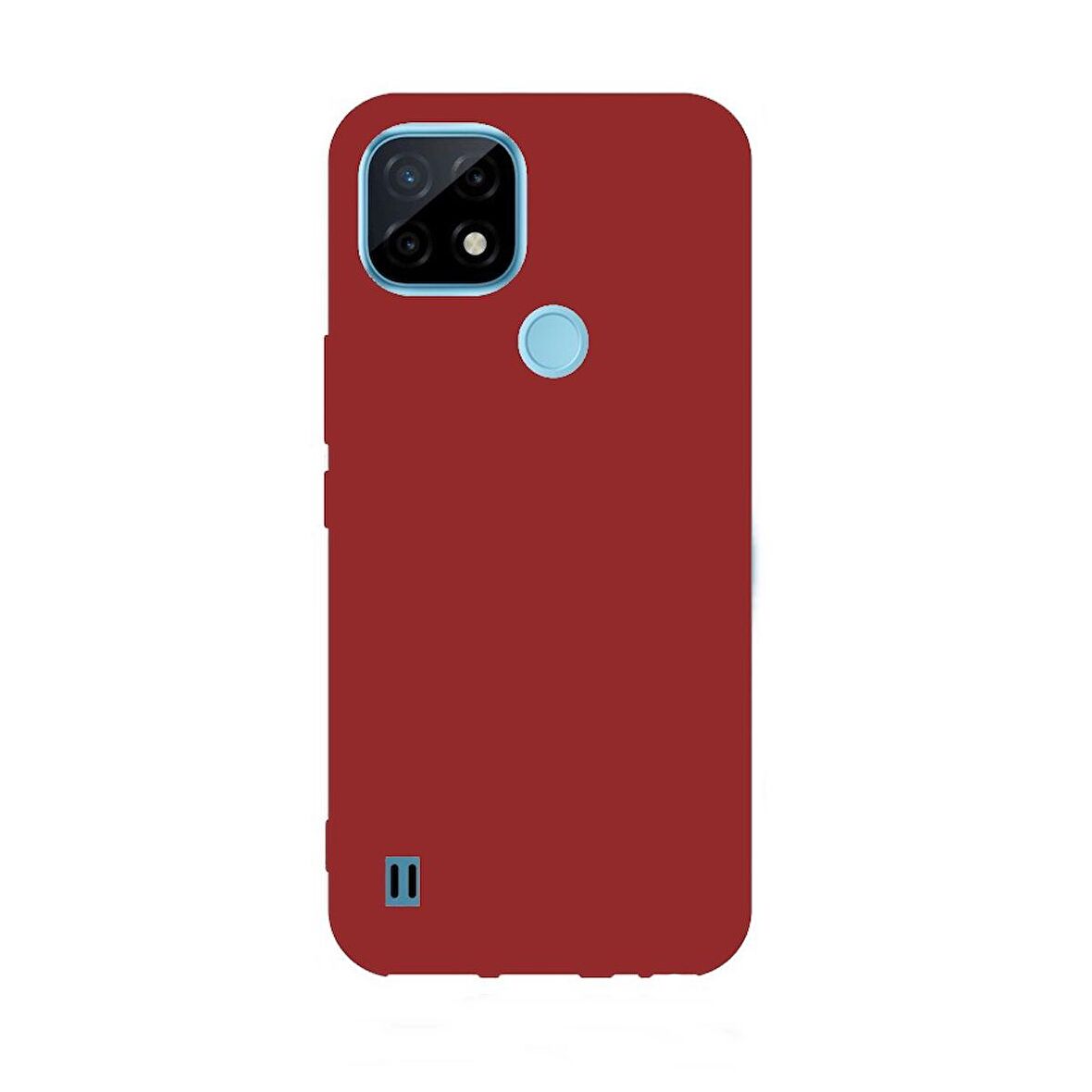 Smcase Realme C21 Kılıf Biye Mat Silikon