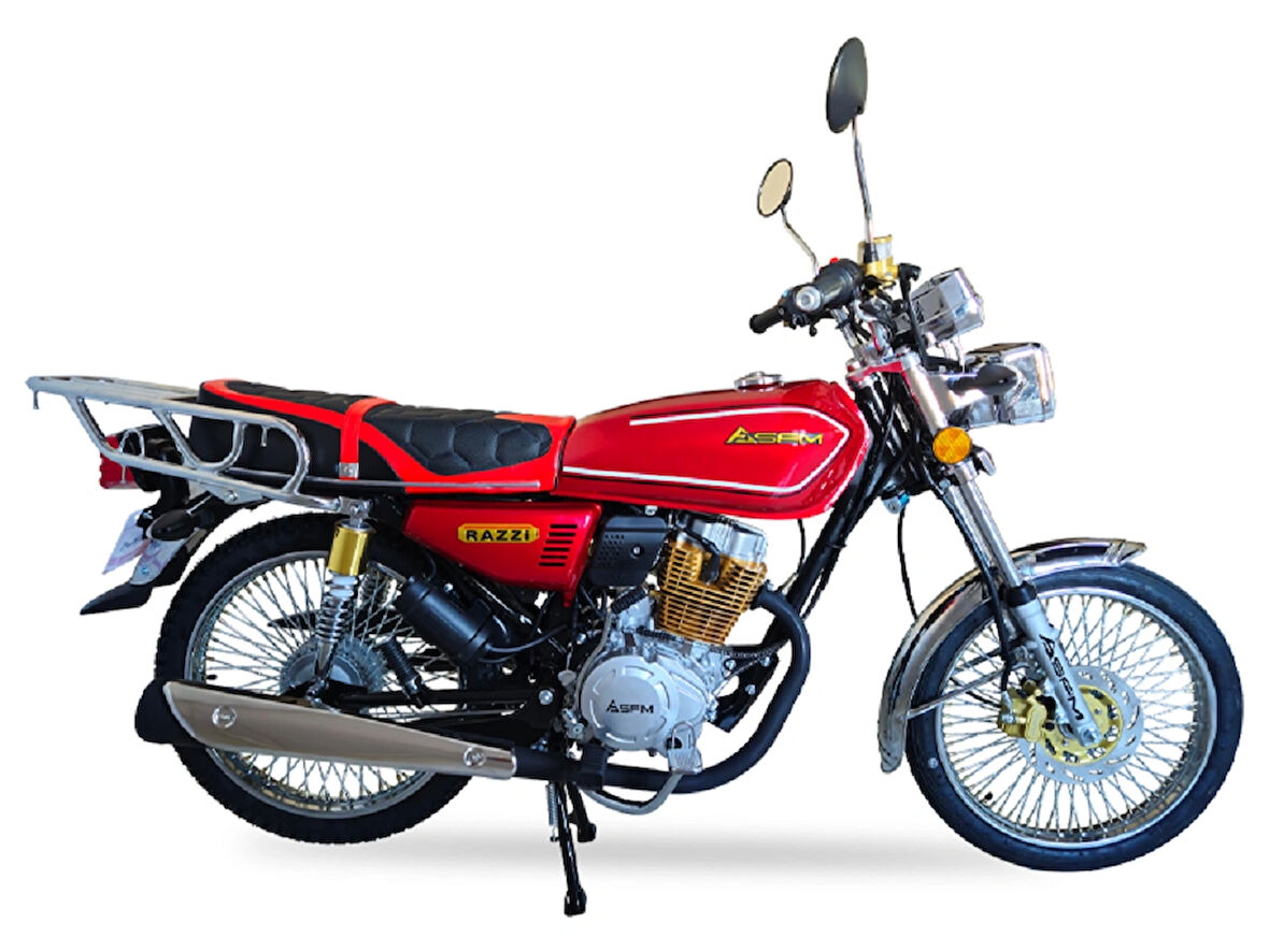 SFM Razzi 50T Kırmızı Klasik Motosiklet-2025 Model 