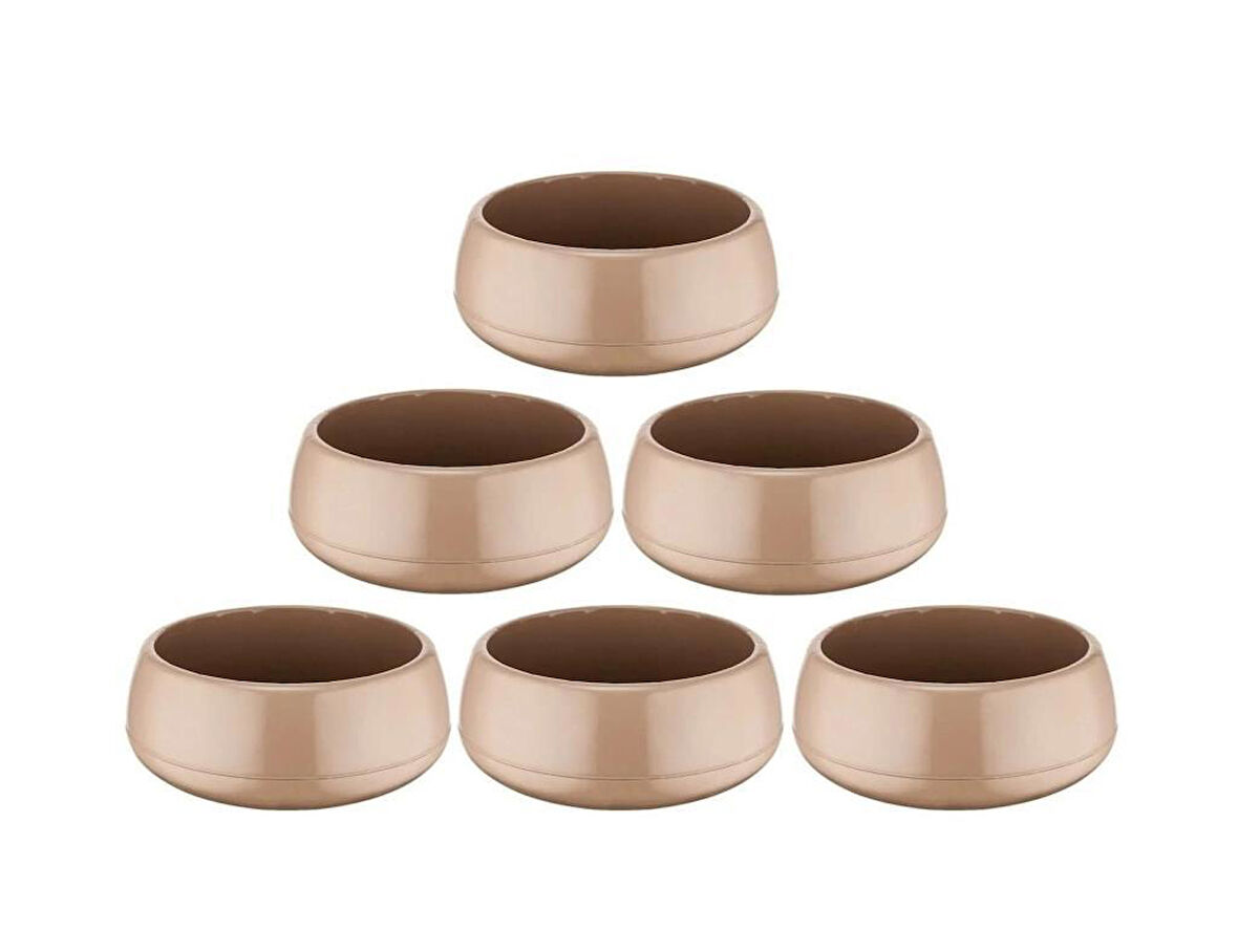 Omnipazar SO-EAS2 Elvan Arajman Sukulent Kaktüs Saksı 2 lt Mocha 6 Adet